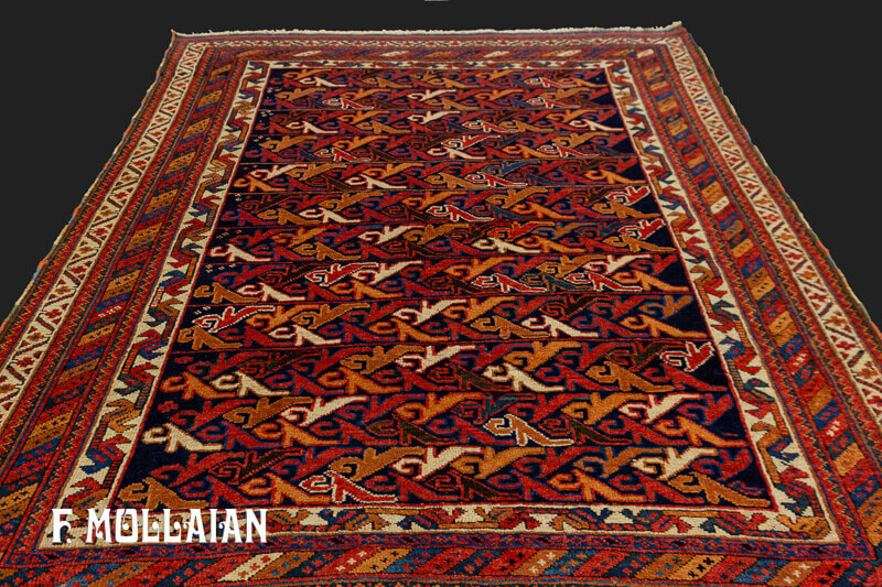 Tapis Tribal Persan Afshari n°:37830794